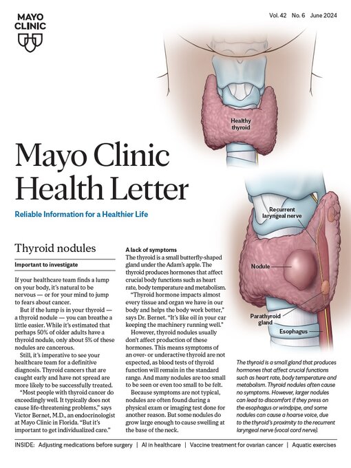 Title details for June 2024. Mayo Clinic Health Letter by Mayo Clinic - Available